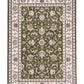 BALUCHI green floral patterned area rug with cream ornamental frame | Baluchi Traditional 300x400cm and all sizes Rug Vintage Traditional Polypropylene Area Rug - Rugs Point Australia