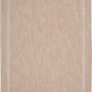 Cream area rug with a square border pattern and tightly woven texture.