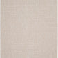 Beige woven area rug front view with fine, repeating grid texture