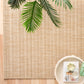 Woven area rug, light tan, dense flat weave with repeating linear texture