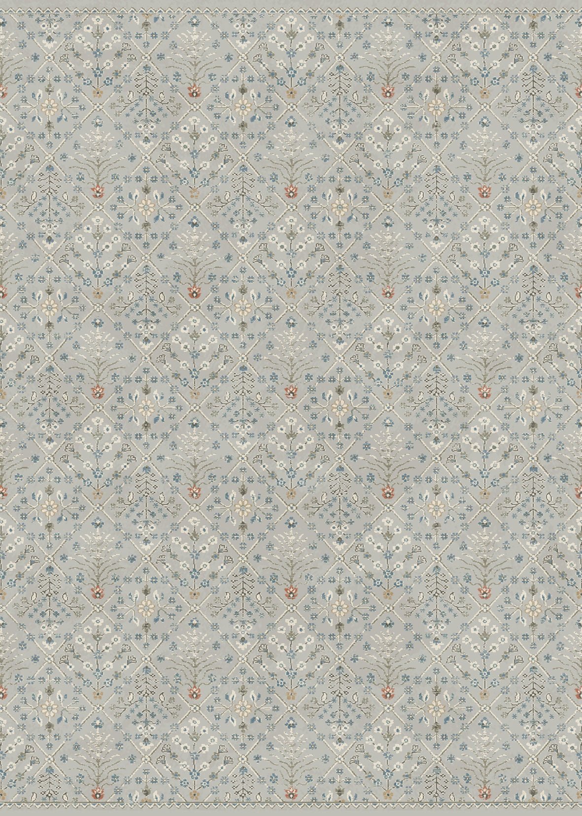 Prudence Traditional Rug 17201 Peach Cream.