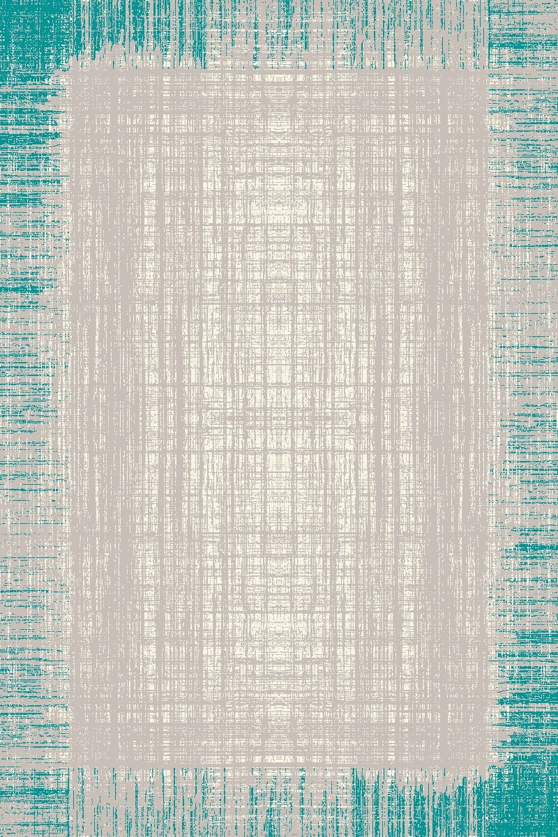 Focus Rug 8761 Grey Turquoise.