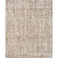 Wool rug, flat weave beige with scattered brown threads