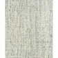 Light green and ivory textured area rug with grid-like woven speckle pattern