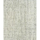 Ivory and light green woven area rug with uniform speckled texture