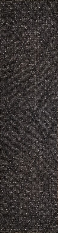 Graphite wool rug close-up with dark geometric design and textured weave | Colombo New Zealand Wool Rug Graphite Modern Abstract Wool Area Rug - Rugs Point Australia