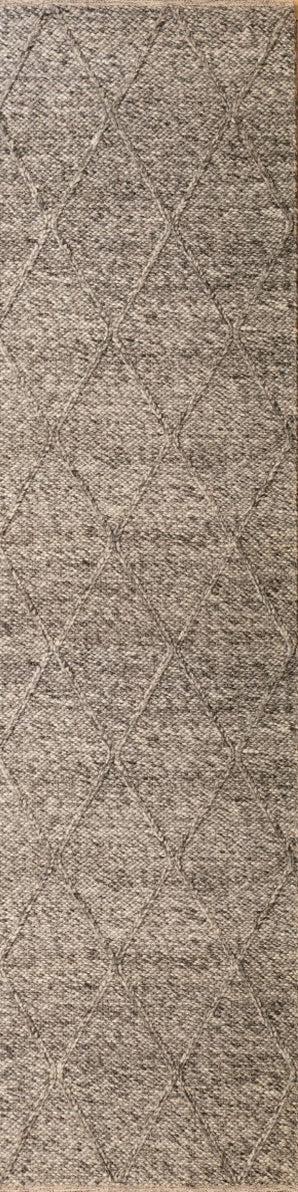 Colombo Wool Rug Dark Grey.