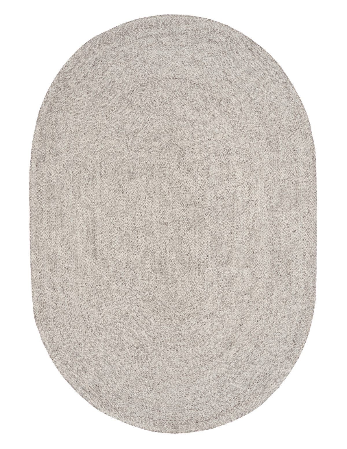 Cora Smoke area rug, light gray oval rug with speckled surface texture