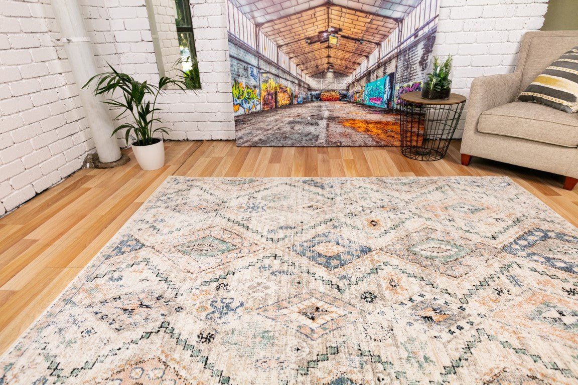 Cozy Contemporary Rug 5421 Ivory Beige.