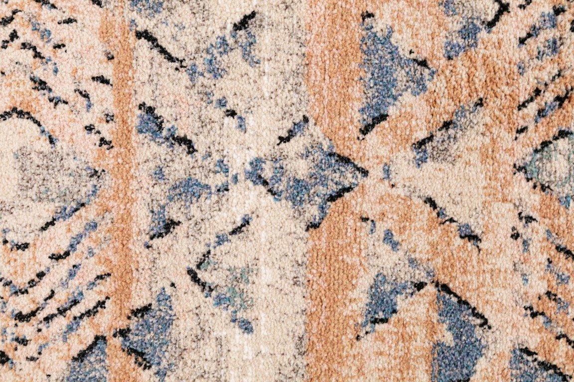 Cozy Contemporary Rug 5425 Rust Dark Beige.
