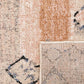 Cozy Contemporary Rug 5425 Rust Dark Beige.