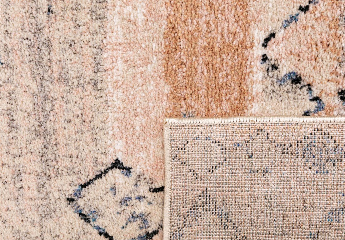 Cozy Contemporary Rug 5425 Rust Dark Beige.