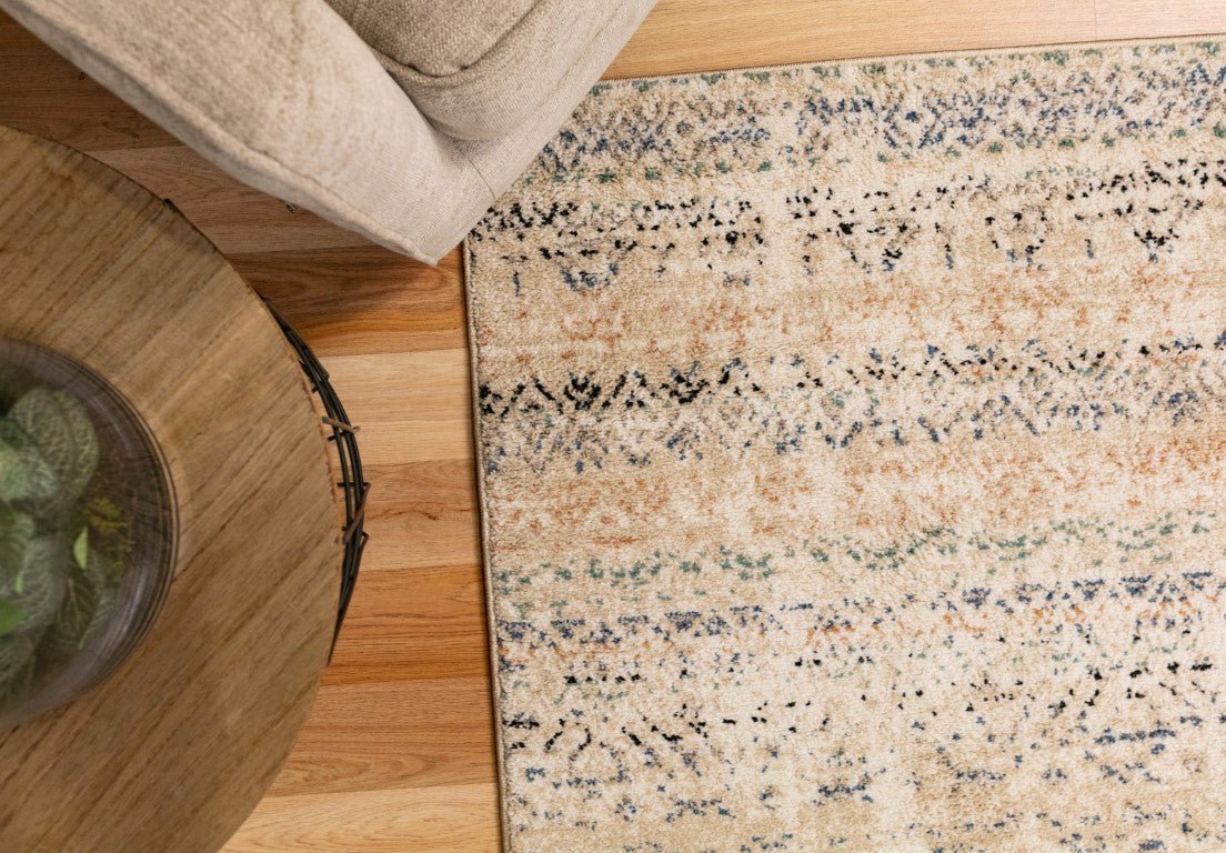 Cozy Contemporary Rug 5426 Ivory Beige.