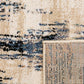Cozy Contemporary Rug 5439 Blue Beige.