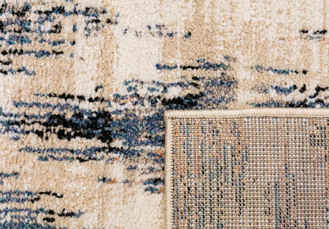 Cozy Contemporary Rug 5439 Blue Beige.
