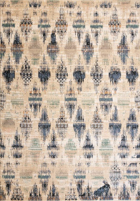 Cozy Contemporary Rug 5439 Blue Beige.