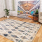 Cozy Contemporary Rug 5439 Blue Beige.