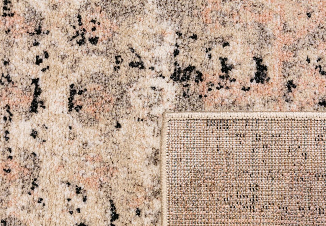 Cozy Contemporary Rug 5442 Rose dark Beige.
