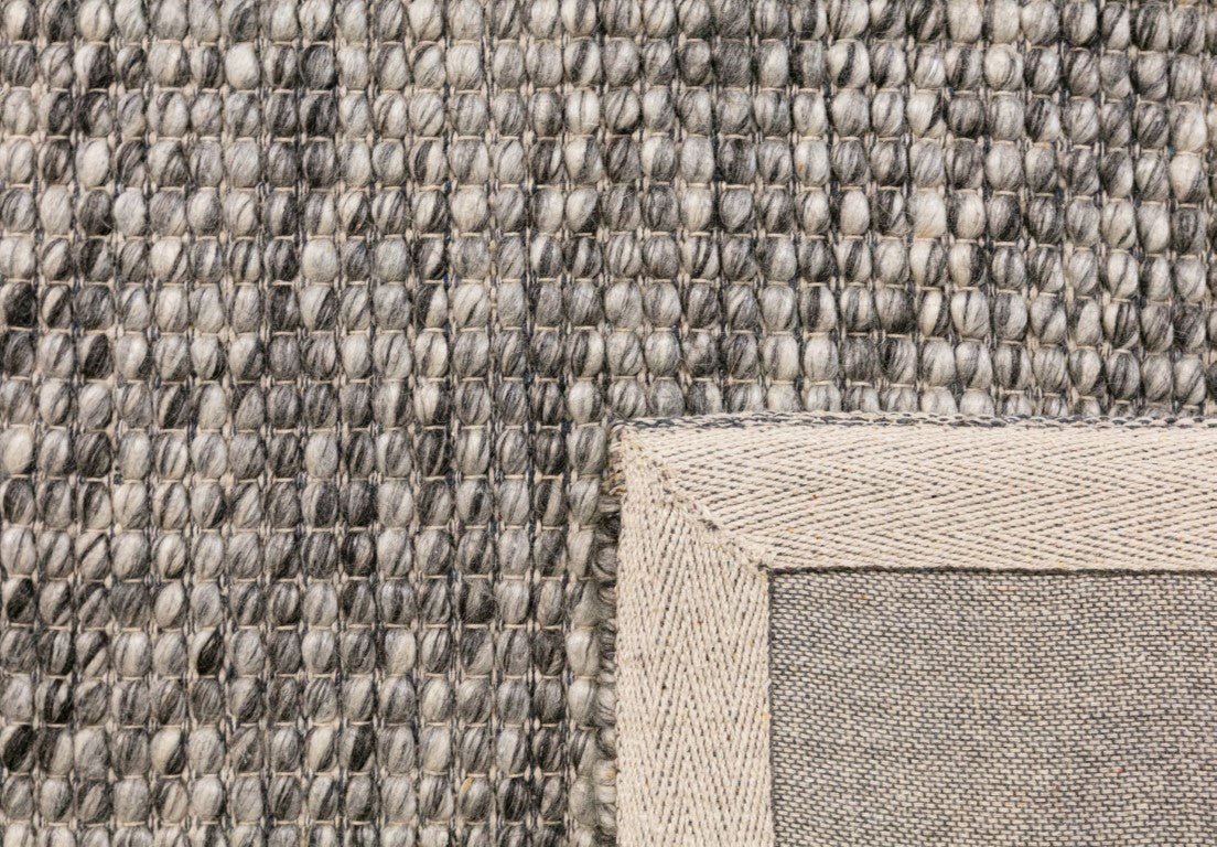 Dasha  wool Rug Dark Grey.