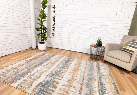 Dream Polypropylene Area Rug Beige Multi.