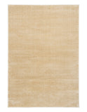 Beige area rug with subtle speckled texture and stitched border | Eclipse Nimes Modern Abstract Living Room Rug - Rugs Point Australia