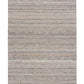 Dark grey wool rug with subtle horizontal stripe pattern and flat woven texture