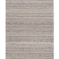 Dark grey wool rug, even rectangular weave with thin horizontal stripes throughout