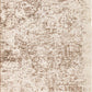 Cream area rug with brown distressed motif and textured short pile | Kali Luxury Rug Cream 8021 Modern Abstract Floor Rug - Rugs Point Australia