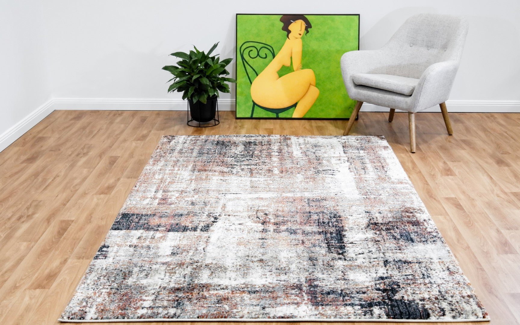 Kali Contemporary Quality Rug Beige 2068.