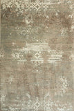 Karina Quality area rug close-up, muted buff and gray with faded ornamental motif | Karina Quality Rug Buff 1002 Modern Abstract Polypropylene Area Rug - Rugs Point Australia