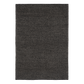 Charcoal textured area rug, flat weave pattern, rectangular