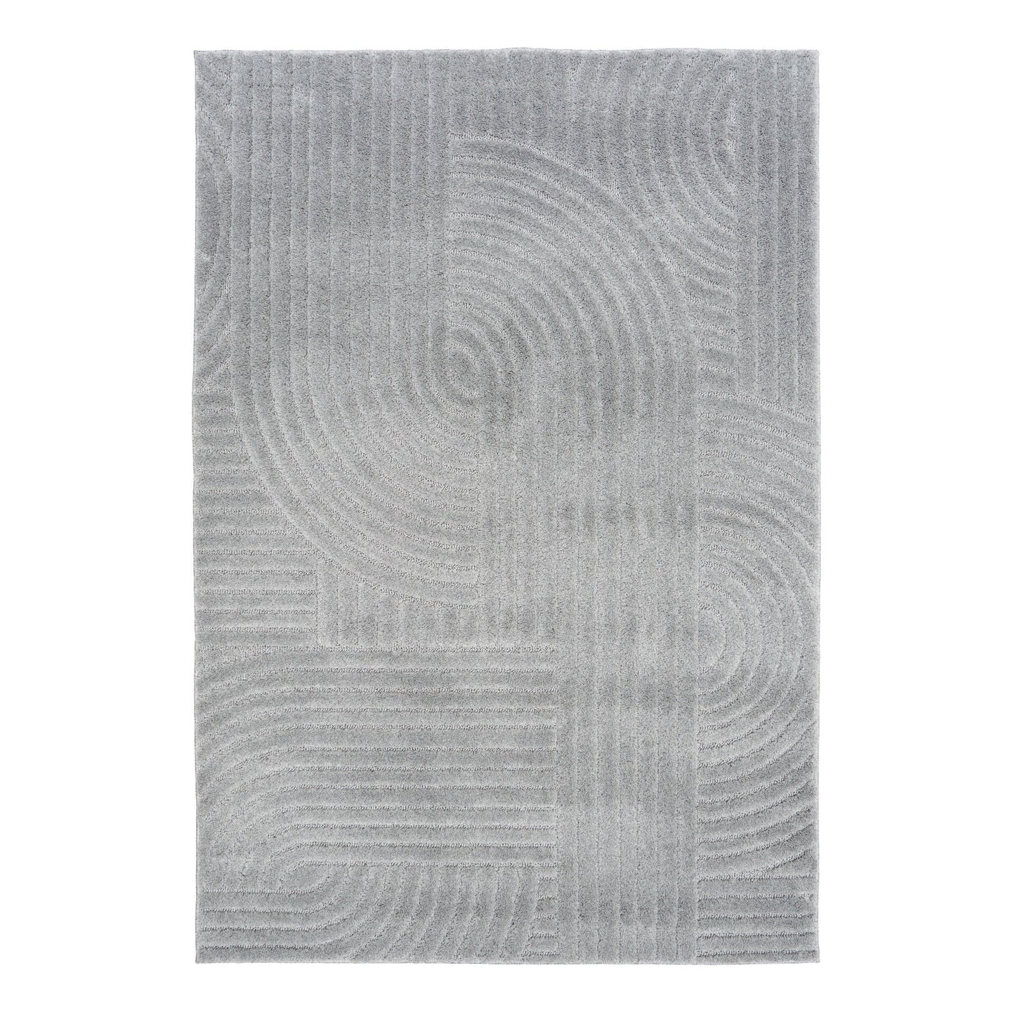 Marli Plain colour Rug 12417 Light Grey.