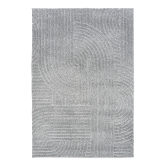 Marli Plain colour Rug 12417 Light Grey.