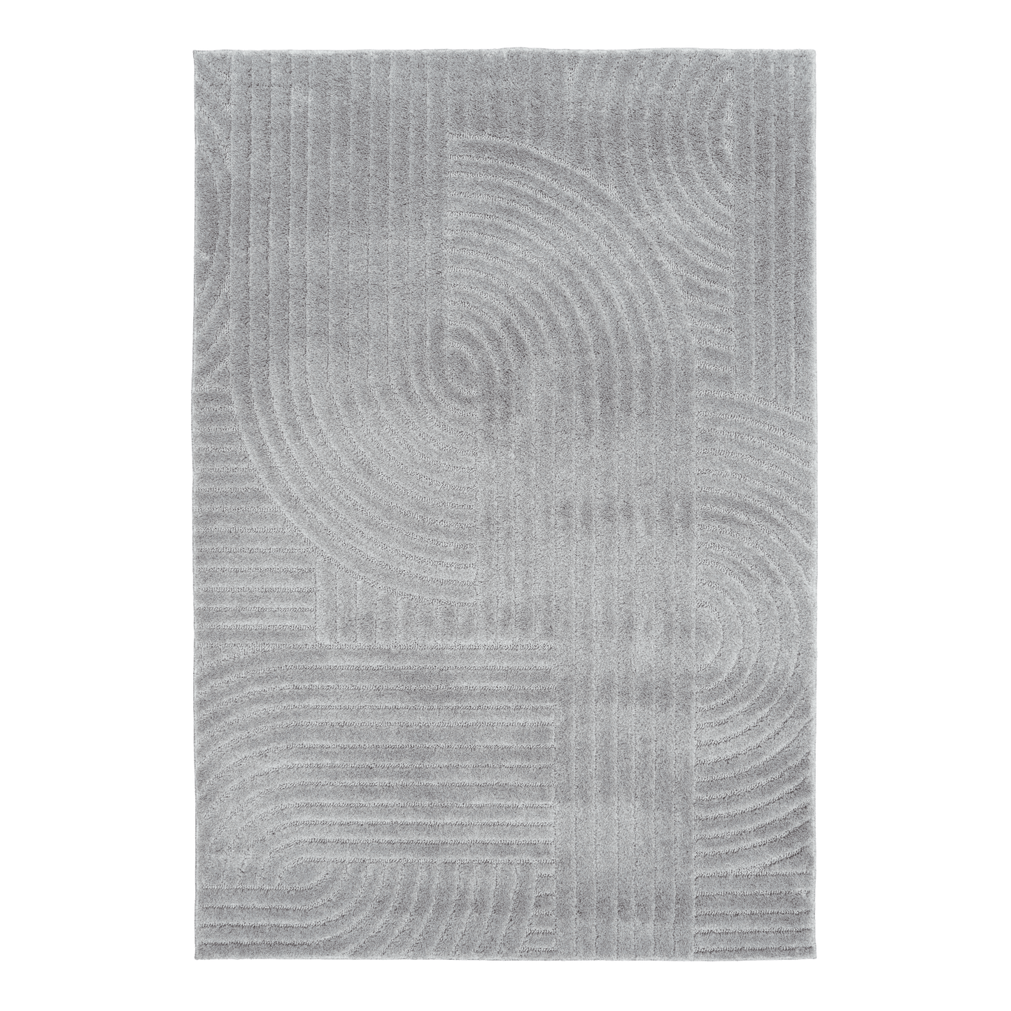 Marli Plain colour Rug 12417 Light Grey.