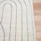 Marli Shagg Rug 12415 Ivory Light Grey.