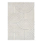 Marli Shagg Rug 12415 Ivory Light Grey.