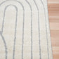 Marli Shagg Rug 12415 Ivory Light Grey.