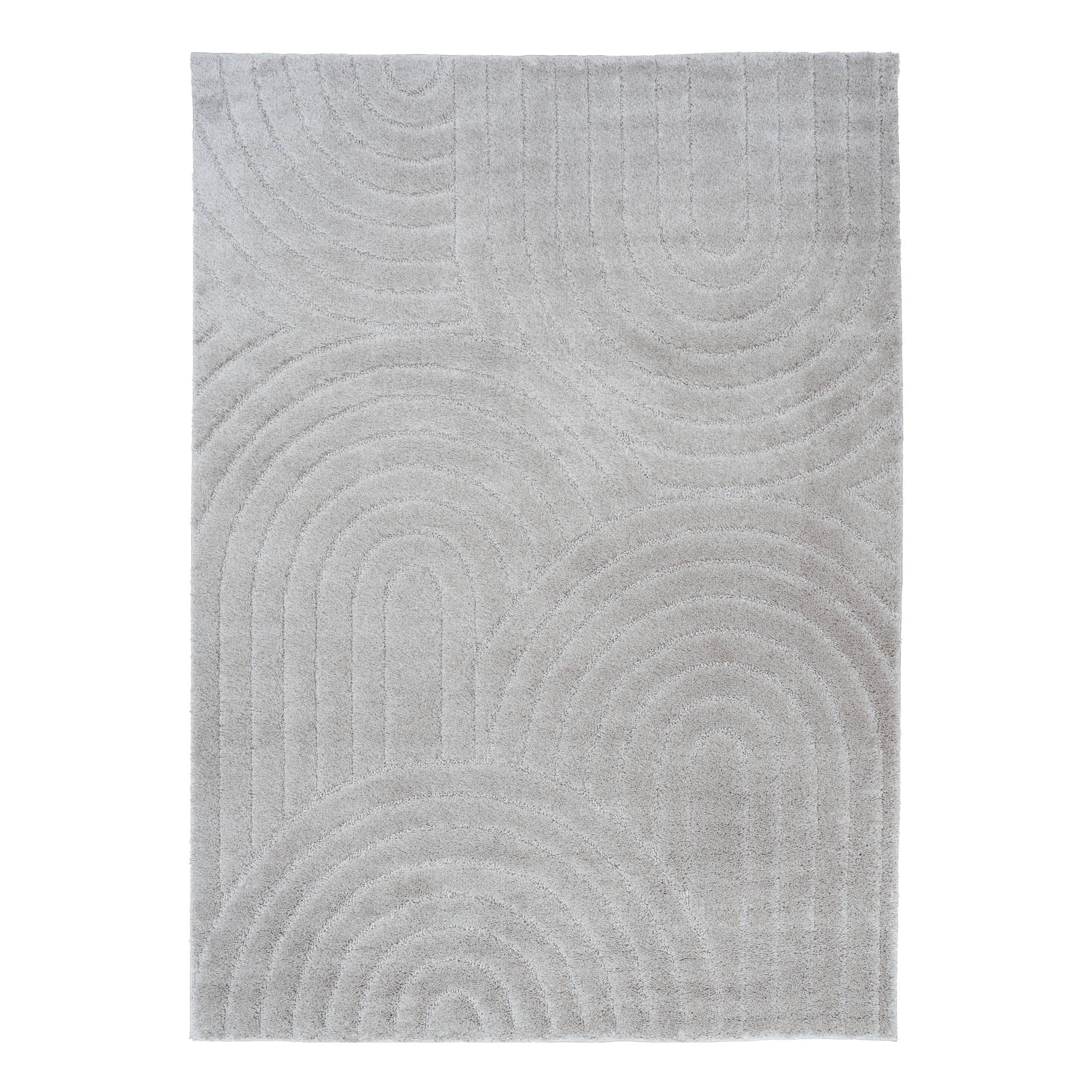 Marli Shaggy Rug 12415 Light Grey.