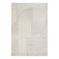 Marli Soft Living room rug 12417 Ivory Light Grey.