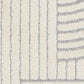 Marli Soft Living room rug 12417 Ivory Light Grey.