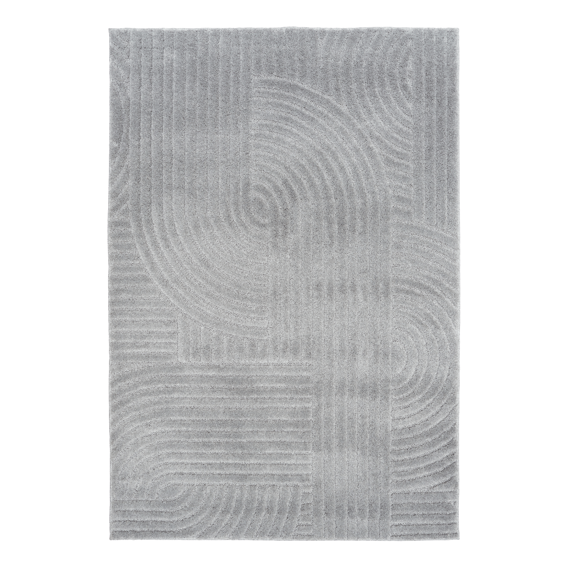 Marli Plain color Rug 12417 Light Grey.