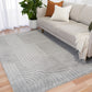 Marli Plain color Rug 12417 Light Grey.