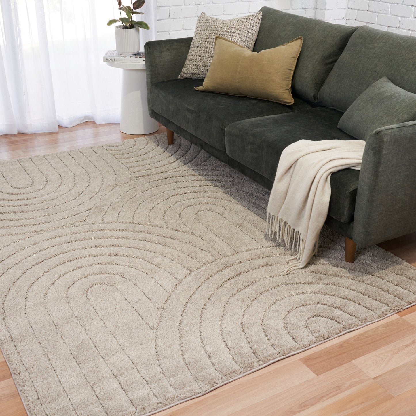 Marli One color Rug 12415 Beige.