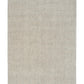 Light gray woven square area rug with straight border and tight texture