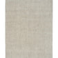 Light gray woven square area rug with speckled texture and clean edges
