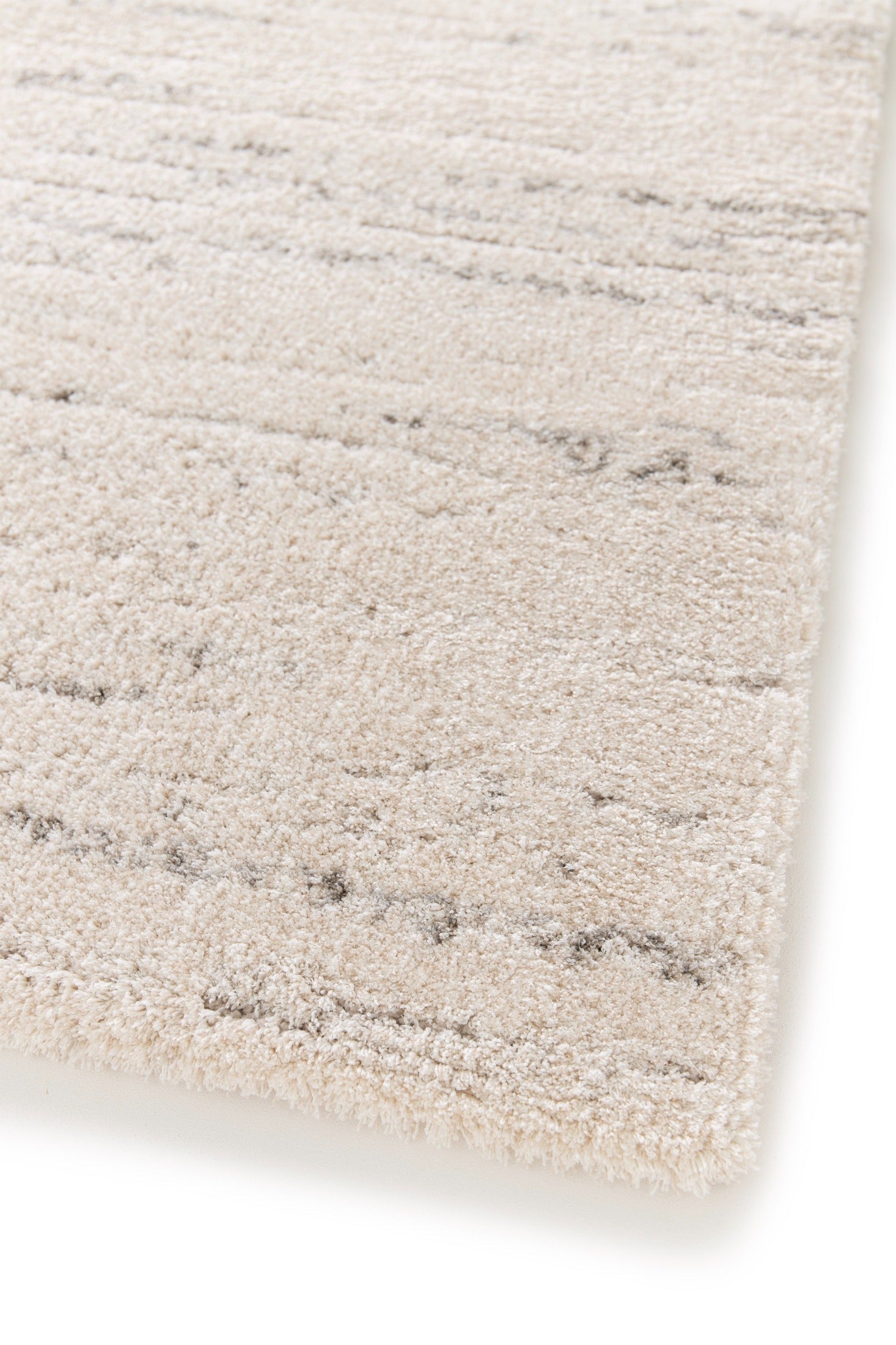 Cream rug corner with low-pile texture and short, dense fibers | Odessa 64604 562 Modern Abstract Polypropylene Area Rug - Rugs Point Australia