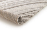 Striped area rug corner with low, looped pile and light gray base | Odessa 64607 382 Modern Abstract Living Room Rug - Rugs Point Australia