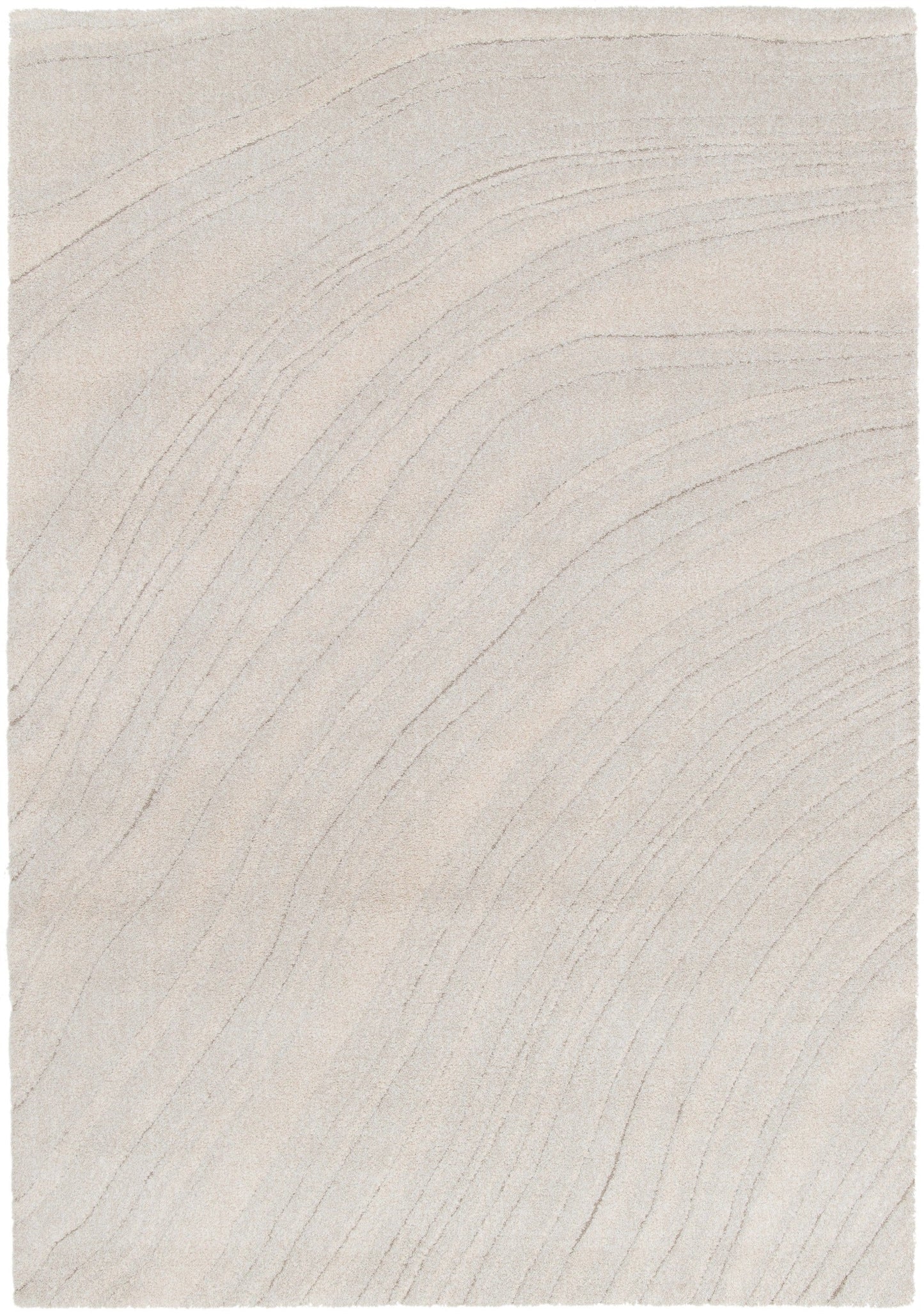 Light beige area rug with wavy diagonal line texture | Odessa 64607 571 Modern Abstract Floor Rug - Rugs Point Australia