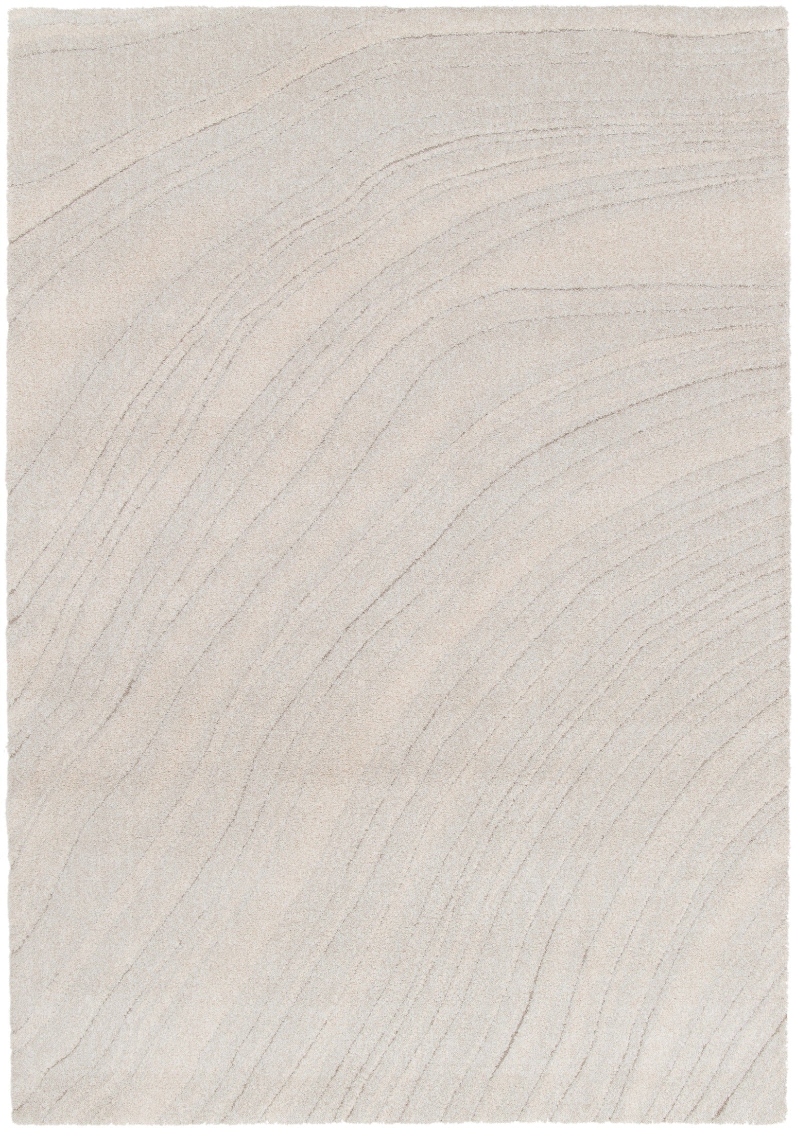 Light beige area rug with wavy diagonal line texture | Odessa 64607 571 Modern Abstract Floor Rug - Rugs Point Australia