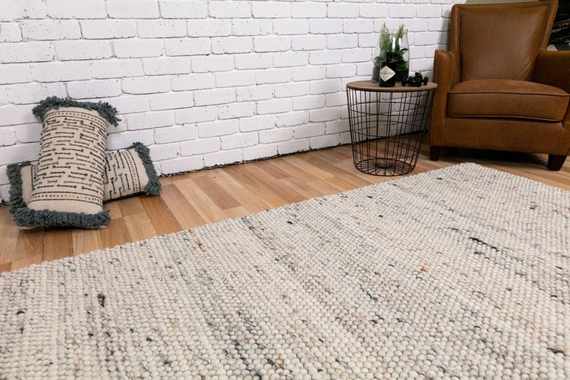 Oslo Thick Luxury Wool Carpet Rug Greyology 3562.